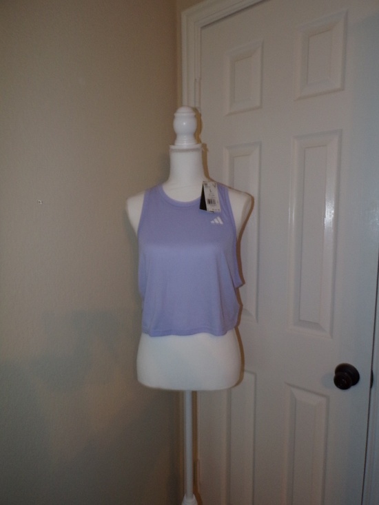 adidas Tops - Adidas Women's Training Crop Tank Top Size L Violet Tone Purple